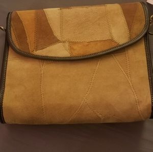 NWT Upcycled Leather Crossbody Purse with Matching Wallet. By Vaan and Co.